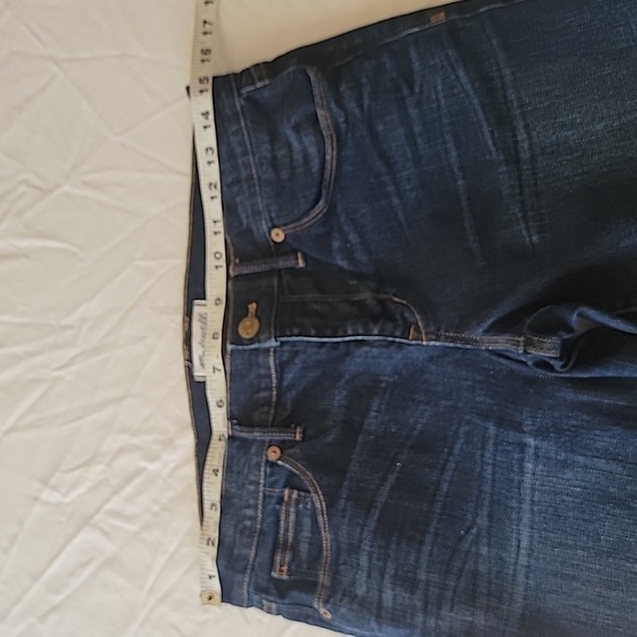 Madewell Size 29 Dark Wash Skinny Skinny Crop Jean, Excellent Used Condition - Picture 4 of 12